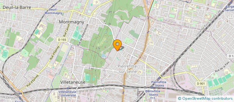 localisation de l'entreprise AGENCE MERIT'  PIERREFITTE-SUR-SEINE