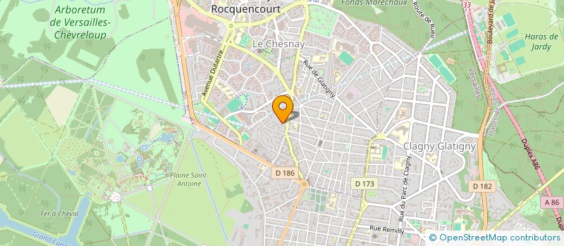 localisation de l'entreprise AGENCE MG  LE CHESNAY-ROCQUENCOURT