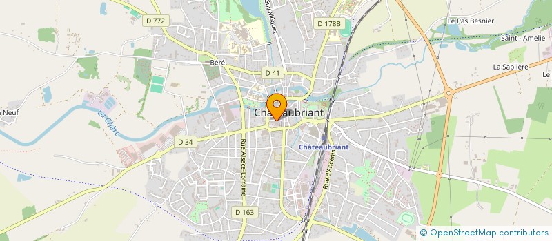 localisation de l'entreprise AGENCE MIGOT-GUILLET  CHATEAUBRIANT