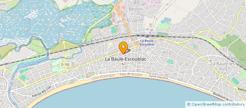 localisation de l'entreprise AGENCE MLS IMMOBILIER à LA BAULE-ESCOUBLAC