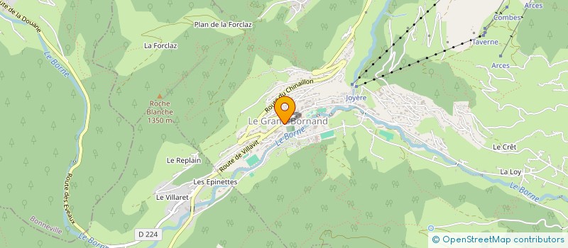 localisation de l'entreprise AGENCE MONTANA IMMOBILIER à LE GRAND-BORNAND