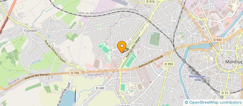 localisation de l'entreprise AGENCE MONTLUCONNAI GARDIENNAGE SECURITE  MONTLUCON