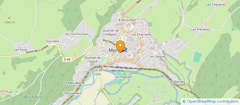 localisation de l'entreprise AGENCE MORTUACIENNE IMMOBILIERE à MORTEAU
