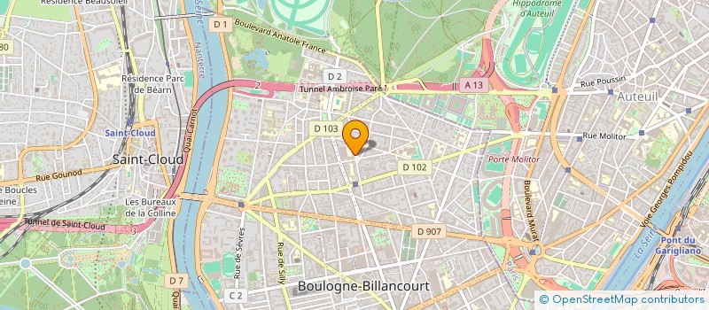 localisation de l'entreprise AGENCE MSM à BOULOGNE-BILLANCOURT