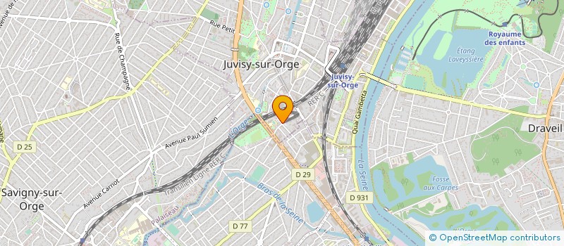 localisation de l'entreprise AGENCE MULTI SERVICES à JUVISY-SUR-ORGE