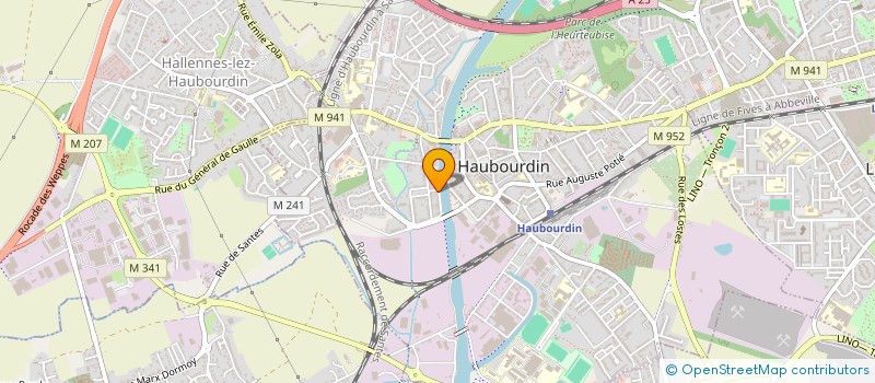 localisation de l'entreprise AGENCE MULTI SERVICES à HAUBOURDIN