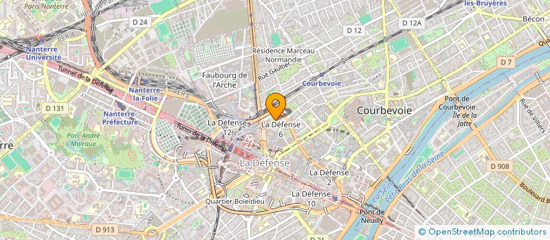 localisation de l'entreprise AGENCE MUSICALE DE PARIS à COURBEVOIE