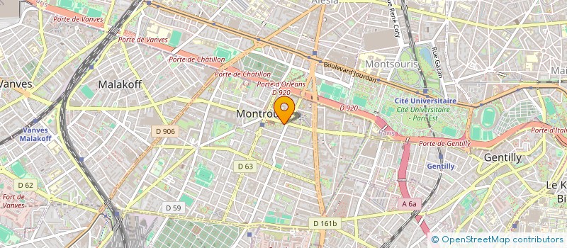 localisation de l'entreprise AGENCE N & JC BARRERE  MONTROUGE
