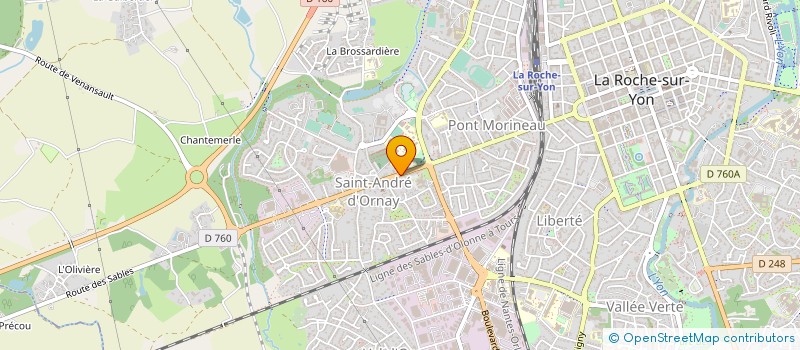 localisation de l'entreprise AGENCE NBC EVENEMENT  LA ROCHE-SUR-YON