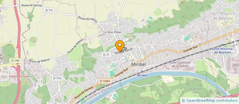 localisation de l'entreprise AGENCE NETTOYAGE SERVICE L'ENVIRONNEMENT à MIRIBEL