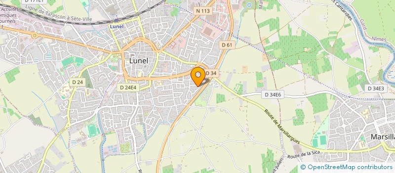 localisation de l'entreprise AGENCE NMC NOUGAREDE MULTIMEDIA COMMUNICATION  LUNEL