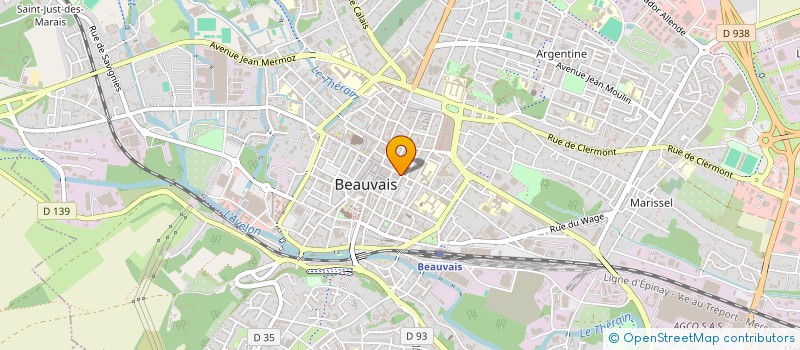 localisation de l'entreprise AGENCE NORMANDE  BEAUVAIS