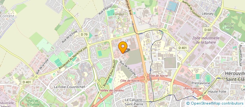 localisation de l'entreprise AGENCE NOUVEAU REGARD à CAEN
