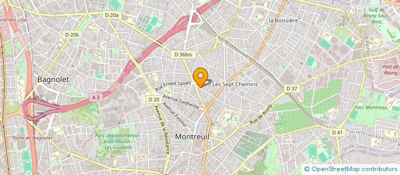 localisation de l'entreprise AGENCE O ARCHITECTURE à MONTREUIL