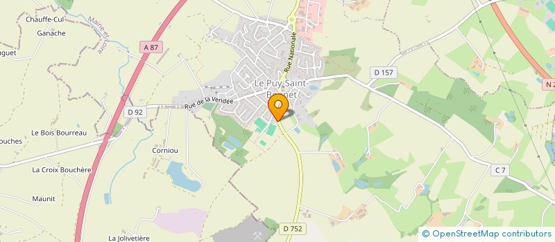 localisation de l'entreprise AGENCE O2COM à CHOLET