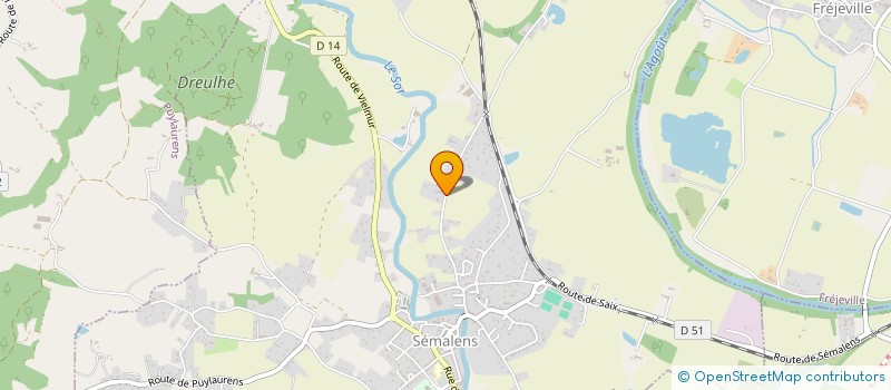 localisation de l'entreprise AGENCE OCCITANIE SERVICE  SEMALENS