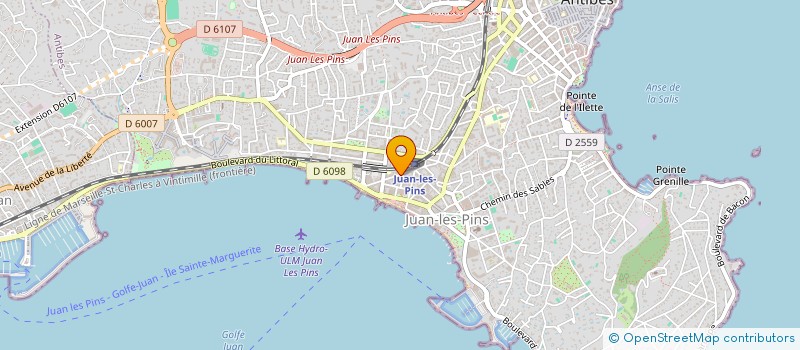 localisation de l'entreprise AGENCE OFFICE LOCATIONS TRANSACTIONS à ANTIBES