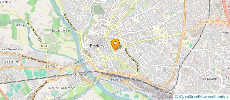 localisation de l'entreprise AGENCE OLE à BEZIERS