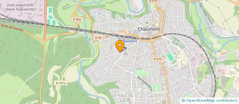 localisation de l'entreprise AGENCE OMEGA à CHAUMONT
