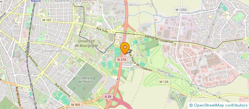 localisation de l'entreprise AGENCE OPHELIE GROUPE COMMUNICATIONS à DIJON