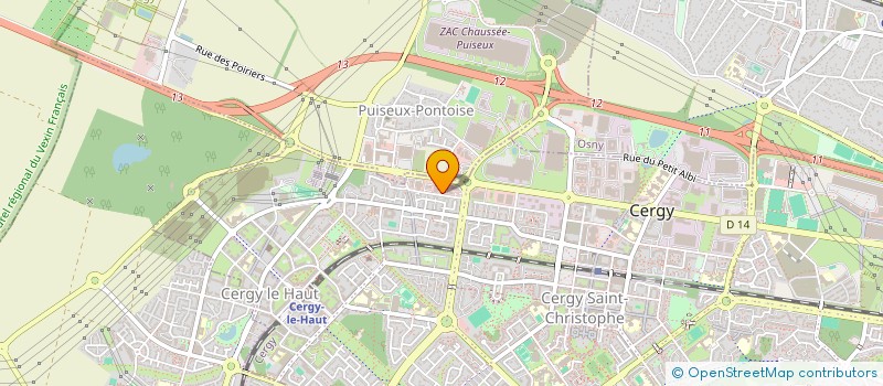 localisation de l'entreprise AGENCE ORCHYDIA à CERGY