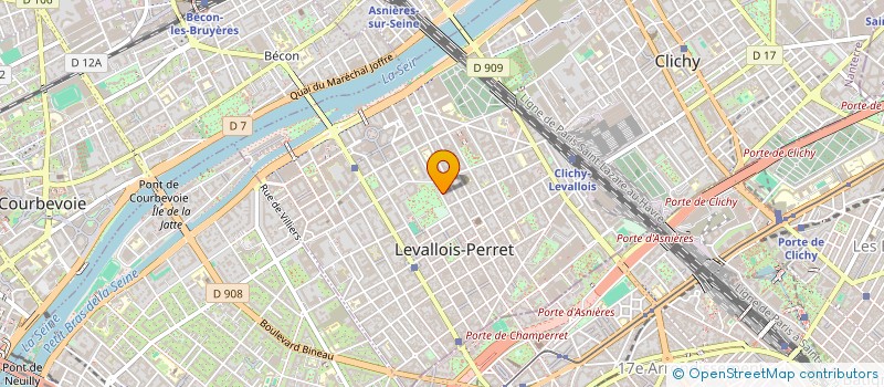 localisation de l'entreprise AGENCE OSARO à LEVALLOIS PERRET