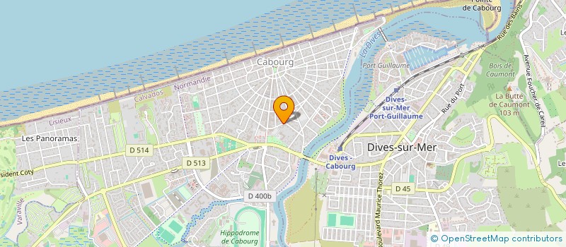 localisation de l'entreprise AGENCE P.T.P  CABOURG