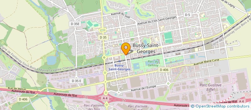 localisation de l'entreprise AGENCE PARC AVENUE à BUSSY-SAINT-GEORGES