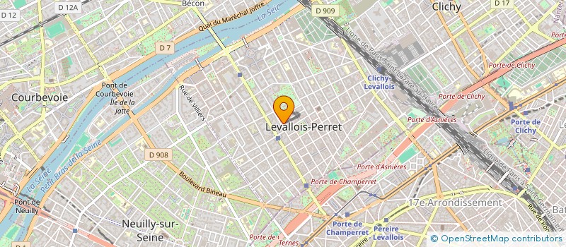 localisation de l'entreprise AGENCE PARIS LEVALLOIS 1 à LEVALLOIS-PERRET