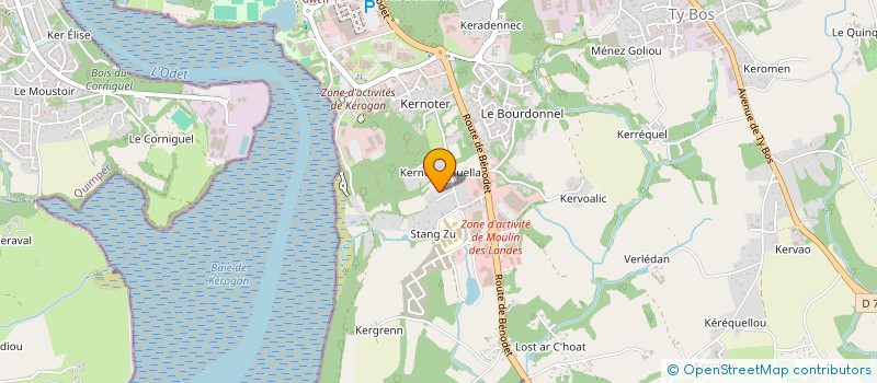 localisation de l'entreprise AGENCE PASCAL BRETON THE WINE AFFAIR  QUIMPER