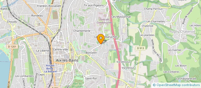 localisation de l'entreprise AGENCE PASTEL  AIX-LES-BAINS