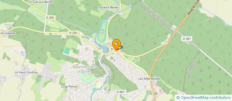 localisation de l'entreprise AGENCE PAYS D'ANDAINES à BAGNOLES-DE-L'ORNE-NORMANDIE