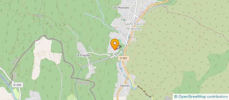 localisation de l'entreprise AGENCE PELLETIER à SAINT-PAUL-LE-JEUNE