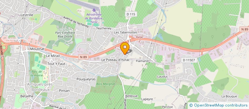 localisation de l'entreprise AGENCE PENAUD  YVRAC