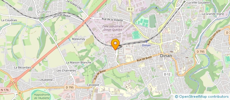 localisation de l'entreprise AGENCE PEPS  DINAN