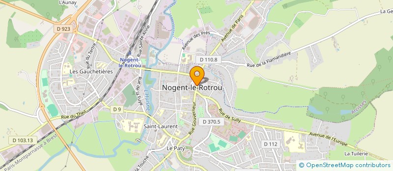 localisation de l'entreprise AGENCE PERCHE-VAL D'HUISNE IMMOBILIERE à NOGENT-LE-ROTROU