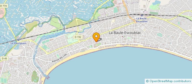 localisation de l'entreprise AGENCE PERIS IMMOBILIER à LA BAULE-ESCOUBLAC