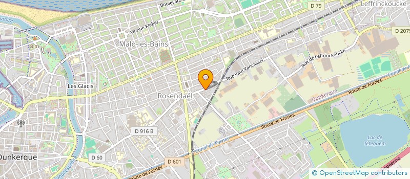 localisation de l'entreprise AGENCE PES-QUET à DUNKERQUE