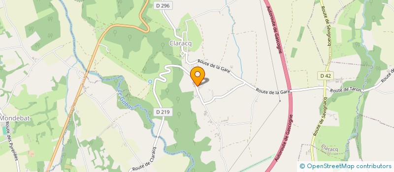 localisation de l'entreprise AGENCE PEY  CLARACQ