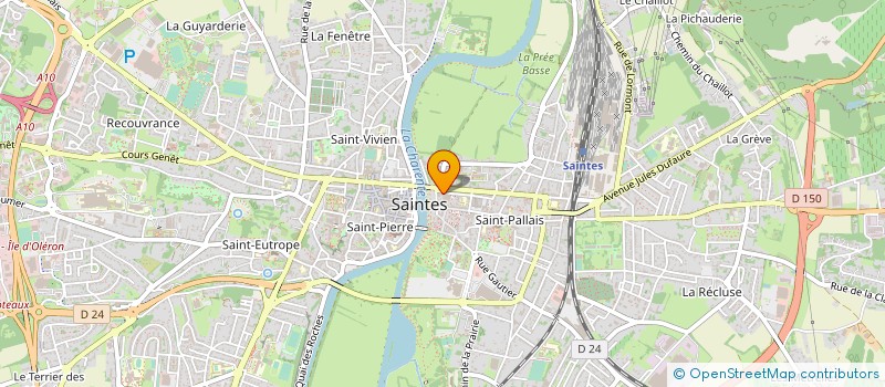 localisation de l'entreprise AGENCE PIERRE MORIN  SAINTES