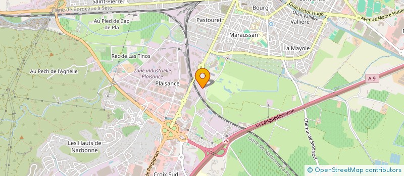 localisation de l'entreprise AGENCE PLASTIMAGE  NARBONNE