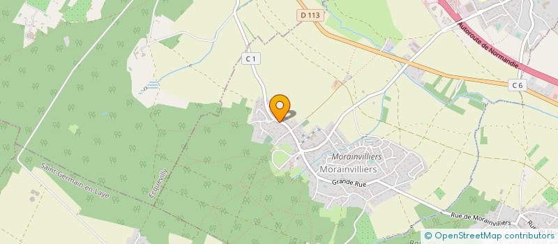 localisation de l'entreprise AGENCE PLOMBERIE ELECTRICITE CHAUFFAGE  MORAINVILLIERS