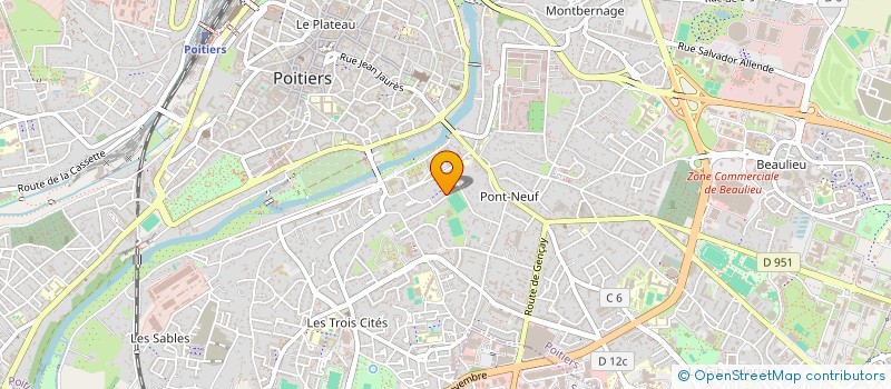localisation de l'entreprise AGENCE POINT TXT à POITIERS