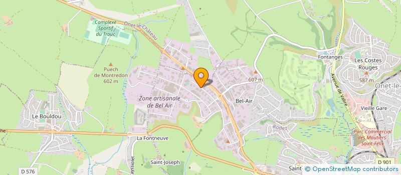 localisation de l'entreprise AGENCE PORTIER  LUC-LA-PRIMAUBE