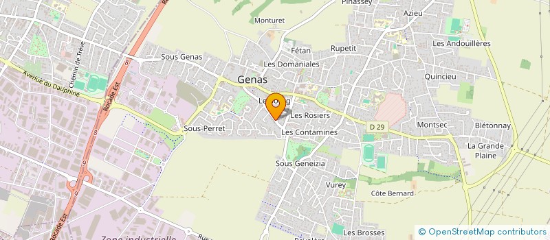 localisation de l'entreprise AGENCE POUR L'IMMOBILIER CONTEMPORAIN  GENAS