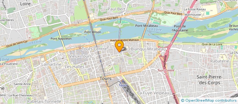 localisation de l'entreprise AGENCE POUR LA CONSERVATION ET LA PROMOTION DES PATRIMOINES à TOURS