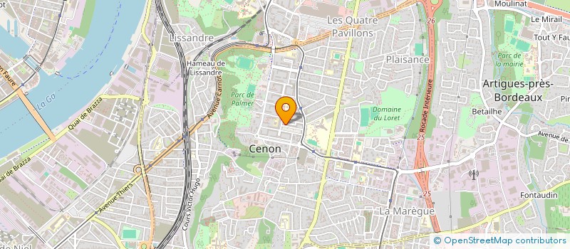 localisation de l'entreprise AGENCE POUR LA DIFFUSION ET LA PROMOTION DU LIMITEST  CENON