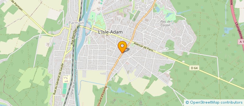 localisation de l'entreprise AGENCE POUR LA FORMATION TOUT AU LONG DELA VIE à L'ISLE-ADAM