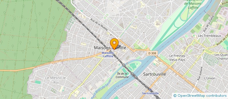 localisation de l'entreprise AGENCE PRINCIPALE RESEAU  MAISONS-LAFFITTE