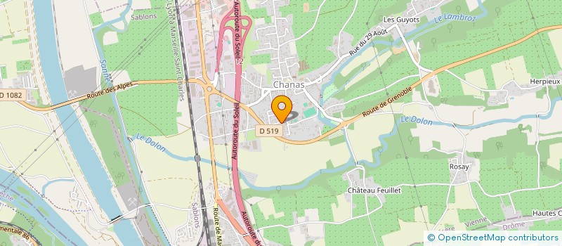 localisation de l'entreprise AGENCE PRIVE 3 I SECURITE à CHANAS